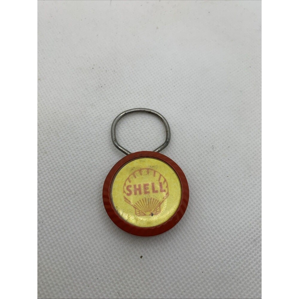 Shell Oil Key Chain - Floyd’s She’ll Service - Florissant, MO vtg